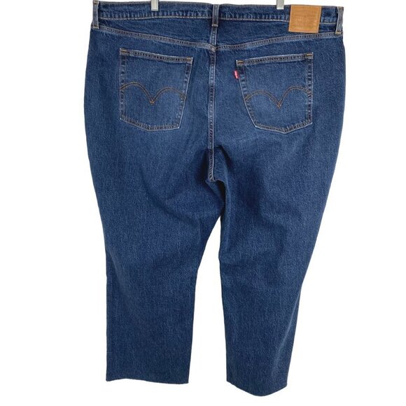 Levi's Premium Wedgie Straight Jeans Button Fly High Rise NWOT Women's Size 24W - Picture 5 of 11